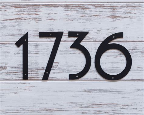 recycled metal house numbers|modern house numbers with letters.